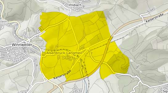 Immobilienpreisekarte Winnweiler Alsenbr&uuml;ck Langmeil